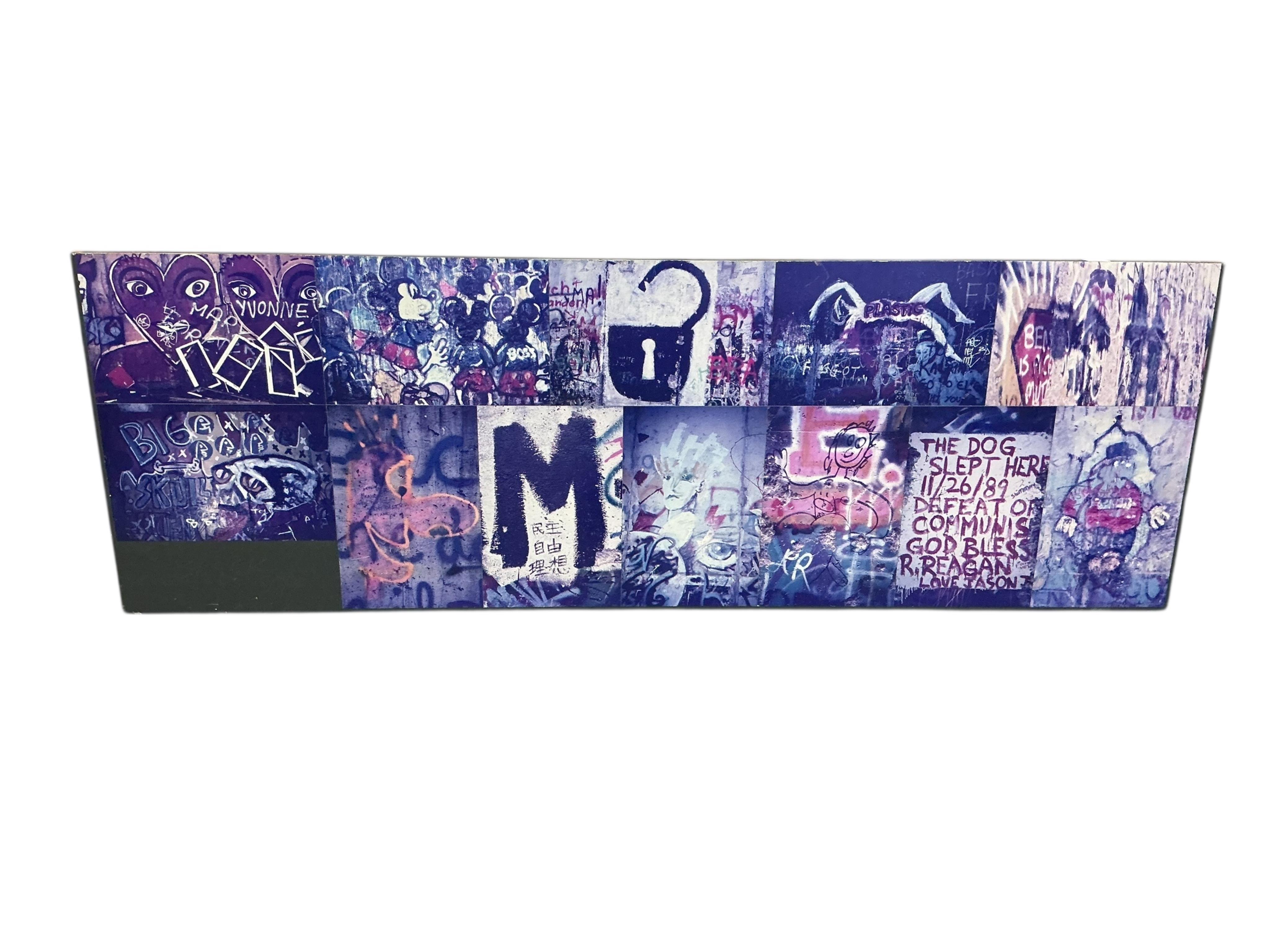 A Graffiti wall art panel, 200 x 67cm